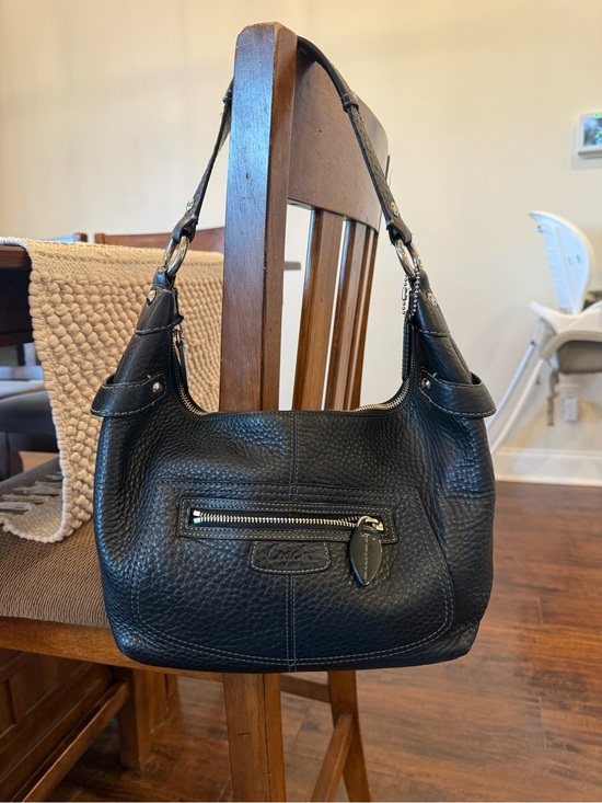 Coach Handbags - Coach Black Penelope Pebbled Leather Hobo Shoulder Bag
